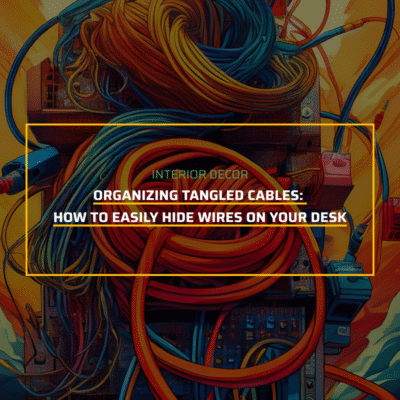 Organizing Tangled Cables: How to Easily Hide Wires on Your Desk